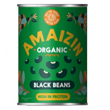 Amaizin | Fasola czarna w zalewie bezglutenowa BIO 400g