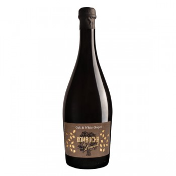Kombucha by Laurent | Kombucha szampańska na płatkach dębu o smaku białych winogron BIO 750ml