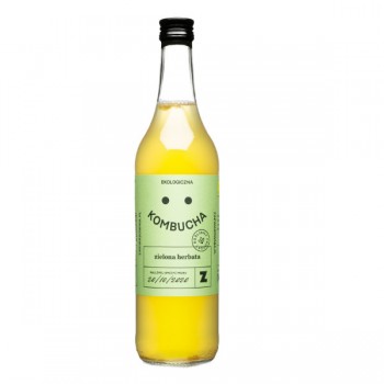 Delikatna | Kombucha z zielonej herbaty bezglutenowa BIO 500ml