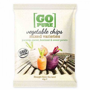 Go Pure | Chipsy warzywne bezglutenowe BIO 40g