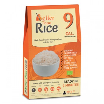 Better Than Foods | Makaron konjac w kształcie ryżu bezglutenowy BIO 385g