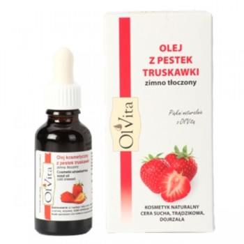 OlVita | Olej kosmetyczny z pestek truskawki zimno tłoczony 30ml