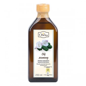 OlVita | Olej sezamowy tłoczony na zimno nieoczyszczony 250ml