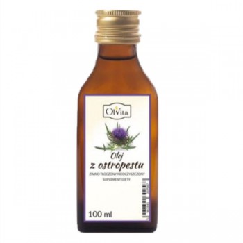 OlVita | Olej z ostropestu tłoczony na zimno nieoczyszczony 100ml