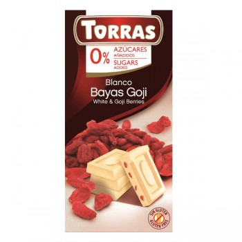 Torras | Czekolada biała z goji bez dodatku cukru 75g