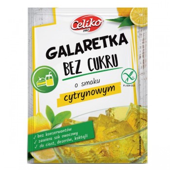 Celiko | Bezglutenowa galaretka cytrynowa bez cukru 14g