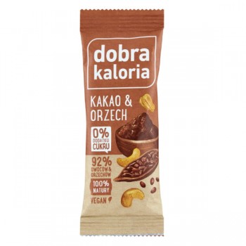 Dobra Kaloria | Baton owocowy kakao & orzech 35g