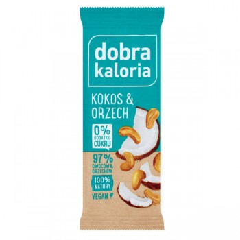 Dobra Kaloria | Baton owocowy kokos & orzech 35g