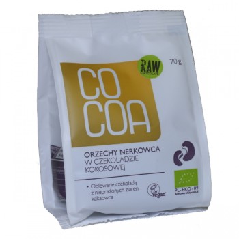Cocoa | Orzechy nerkowca w czekoladzie kokosowej BIO 70g