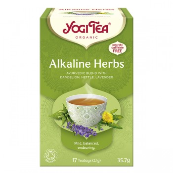 Yogi Tea | Herbatka zioła alkaliczne (mniszek, pokrzywa, lawenda) BIO 17x2,1g