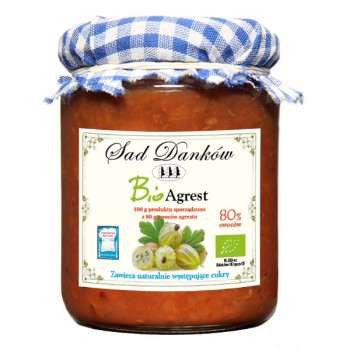Sad Danków | Dżem agrestowy bez cukru BIO 260g