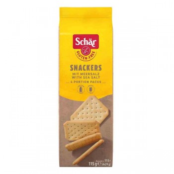 Schär | Snackers - Krakersy bezglutenowe z solą 115g