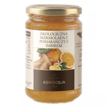 Agrisicilia | Marmolada z pomarańczy z imbirem BIO 360g