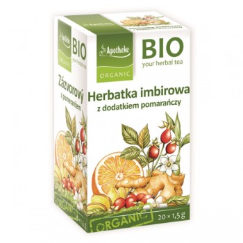 Apotheke | Herbatka imbir - pomarańcza BIO 20 x 1,5g