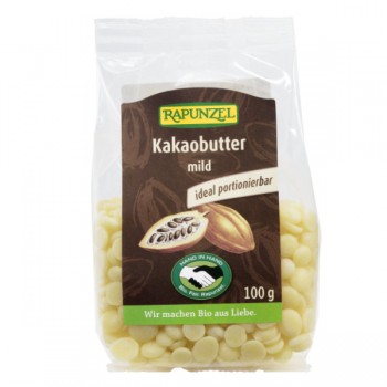 Rapunzel | Tłuszcz kakaowy w krążkach BIO 100g