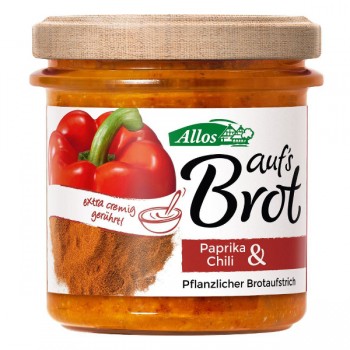 Allos | Pasta kremowa z papryką i chili bezglutenowa BIO 140g