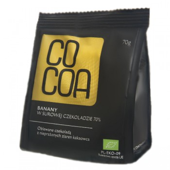 Cocoa | Banany w czekoladzie 70% BIO 70g