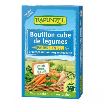 Rapunzel | Bulion - kostki warzywne o obniżonej zawartości soli (niebieskie) BIO 8x8,5g