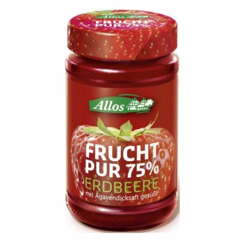 Allos | Mus truskawkowy (75% owoców) BIO 250g