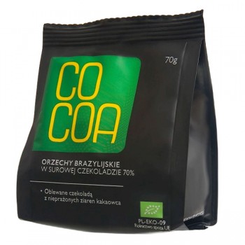 Cocoa | Orzechy brazylijskie w surowej czekoladzie BIO 70g