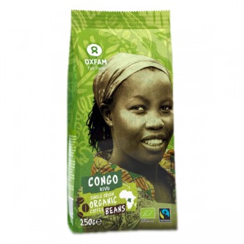 Oxfam | Kawa ziarnista arabica z okolic jeziora kivu fair tade BIO 250g