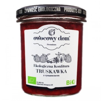 Owocowy Dom | Konfitura truskawka z cynamonem BIO 300g