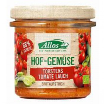 Allos | Pasta warzywna z pomidorami i porem bezglutenowa BIO 135g