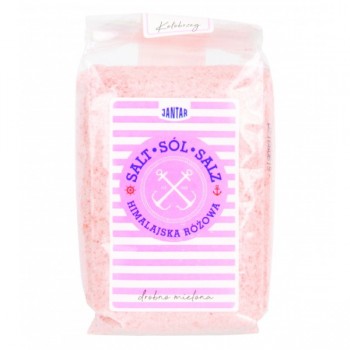 Jantar | Sól himalajska różowa drobno mielona 600g