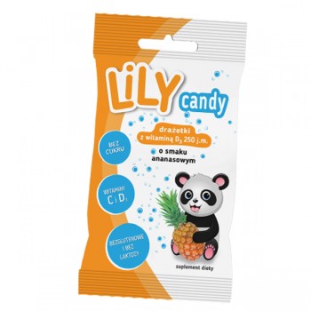 Lily | Drażetki z witaminami o smaku ananasowym 40g