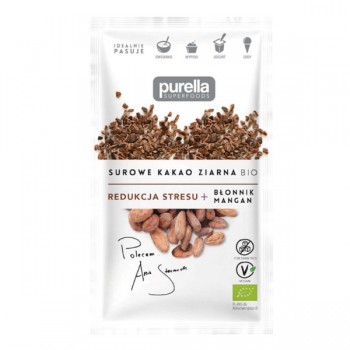 Purella Superfoods | Kruszone ziarno kakao BIO 21g