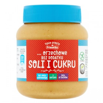 Primavika | Pasta z prażonych orzeszków ziemnych bez dodatku soli i cukru bezglutenowa 350g