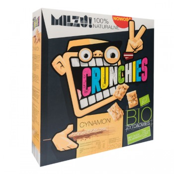 Milzu | Płatki Crunchies żytnio-owsiane cynamonowe BIO 250g