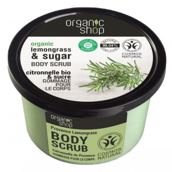 Organic Shop | Peeling do ciała wygładzający Trawa Cytrynowa 250ml