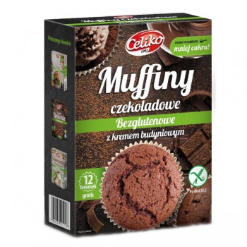 Celiko | Bezglutenowa mieszanka na muffiny czekoladowe z kremem budyniowym 310g