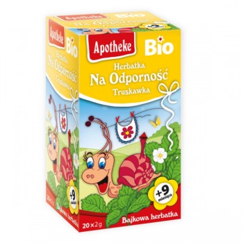 Apotheke | Herbatka dla dzieci - na odporność truskawka BIO (20x2g) 40g