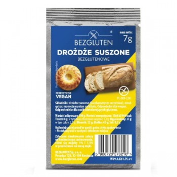 Bezgluten | Bezglutenowe drożdże suszone 7g