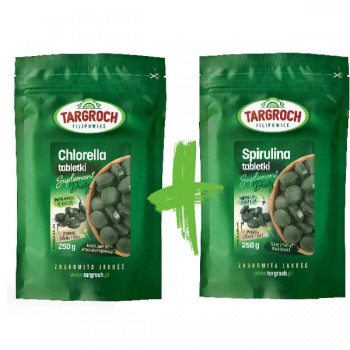 Targroch | Algi zestaw Chlorella + Spirulina - 2x250g