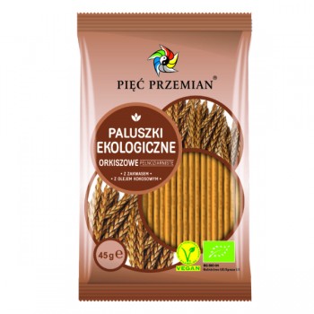 Pięć Przemian | Paluszki orkiszowe pełnoziarniste BIO 45g