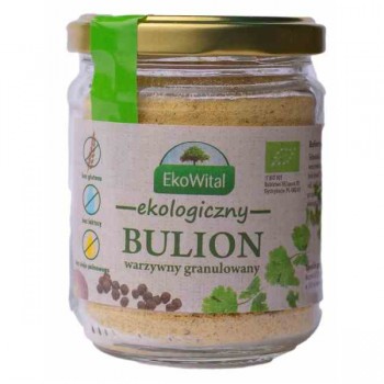 EkoWital | Bulion warzywny granulowany bez oleju palmowego bezglutenowy BIO 125g