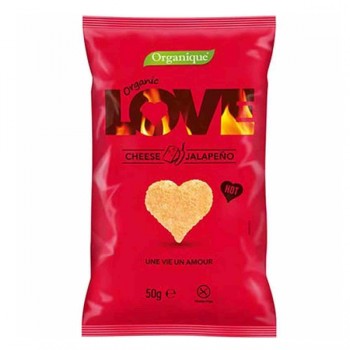 Organique | Chrupki kukurydziane LOVE o sm. sera i jalapeno bezglutenowe BIO 50g