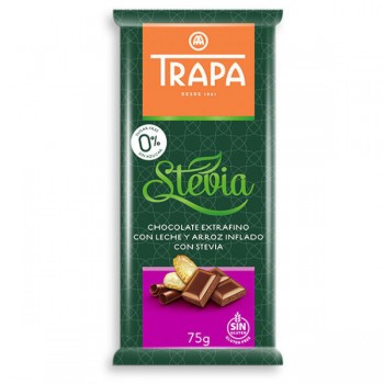 Trapa | Czekolada mleczna crunchy ze stewią 75g