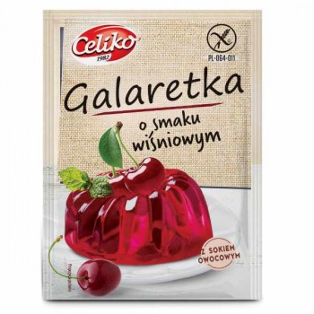 Celiko | Galaretka o smaku wiśniowym bezglutenowa 75g