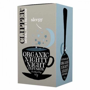 Clipper | Herbatka z rumiankiem i melisą (nighty night) BIO (20x2g) 40g
