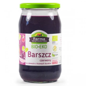 Farma Świętokrzyska | Barszcz czerwony na zakwasie z kiszonych buraków bezglutenowy BIO 720ml