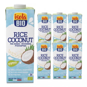 Isola BIO | 6x Napój ryżowo-kokosowy bezglutenowy BIO 1l