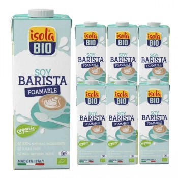 Isola BIO | 6x Napój sojowy Barista bezglutenowy BIO 1l