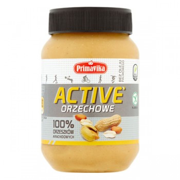 Primavika | Pasta z prażonych orzeszków ziemnych Active bezglutenowa 470g