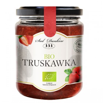 Sad Danków | Konfitura truskawkowa niskosłodzona BIO 270g