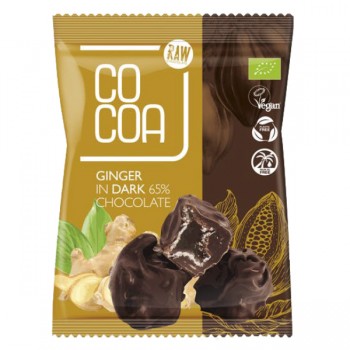 Cocoa | Imbir w ciemnej czekoladzie 65% BIO 70g