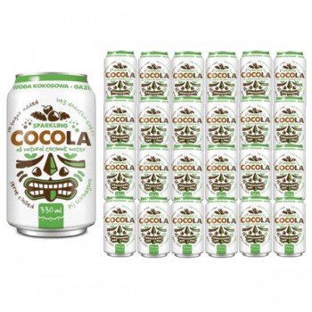 Diet Food | 24x Woda kokosowa gazowana 330ml